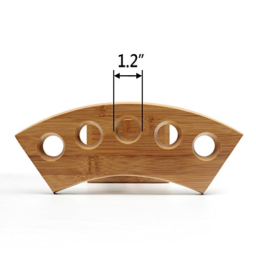 Xmyz Japanese Temaki Sushi Roll Holder Sushi Display Holder Wooden Temaki Hand Roll Stand 1-5 Holes #TOP2