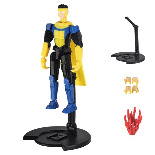 JYMBRILO 3D Printed T13 Articulated Action Figure with Display Stand and Interchangeable Hand Parts Multi-Jointed Poseable Desk Collectible Toy for Adults