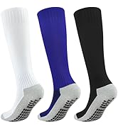 Kids Grip Soccer Socks Boys Knee High Socks Girls Soccer Non Slip Sock Football Baseball Sports Y...