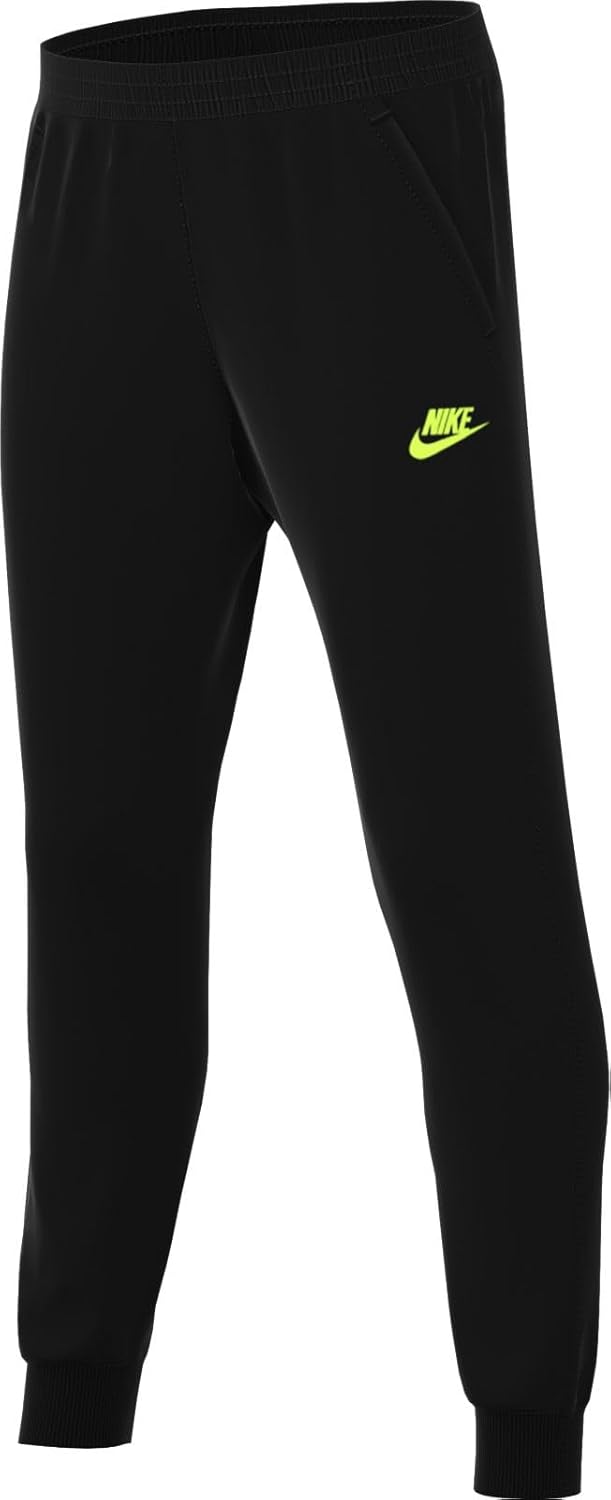 black and yellow nike joggers