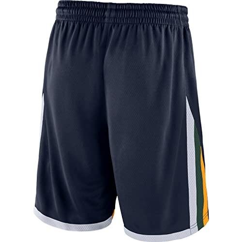 Utah Jazz NBA Boys Youth 8-20 Navy Icon Edition Swingman Shorts, Azul marino, 18-20