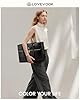 LOVEVOOK Handtasche Damen Groß, 15,6 Zoll Laptoptasche Elegant Arbeitstasche Aktentasche, Leicht Shopper Tasche Schultasche Lehrertasche, Laptop Tote Bag Handbags für Schule Büro Arbeit, Schwarz #1