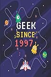Photo Gallery geek since 1997: funny birthday gift for gamers born in 1997. simple and unique design, perfect and funny gift for gamers, geeks, coworkers, birthdays. (lined notebook, 100 pages, 6 x 9) Photo Gallery geek since 1997: funny birthday gift for gamers born in 1997. simple and unique design, perfect and funny gift for gamers, geeks, coworkers, birthdays. (lined notebook, 100 pages, 6 x 9)