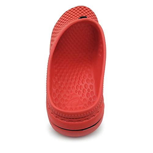Amoji Garden Clogs Shower Sandals Yard Gardening Beach Water Plastic Rubber House Indoor YY161 Red 13 Women/12 Men - Thumbnail 4