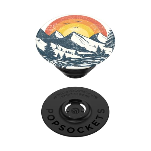 Image of PopSockets Adhesive Phone Grip, Holder- Epic Altitudes | Secure Comfortable Hold, Anti-Drop, Kickstand, Nature, Leaf, Electronic Accessories, For iPad /Kindle /iPhone /Android