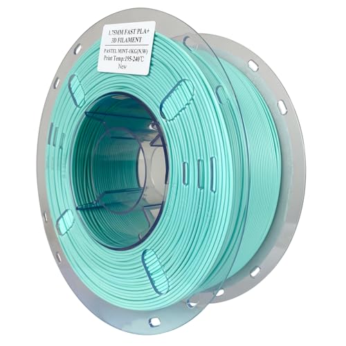 Image of EPAX High Speed PLA+ 3D Printer Filament, Fast PLA 3D Printing Filament, 1.75mm, Dimensional Accuracy + /- 0.03 mm, 1KG Spool (Pastel Mint)