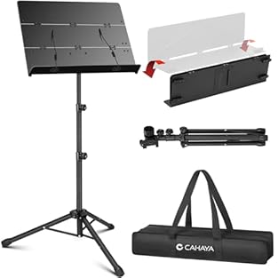 【Matte black material】Not easy to scratch, will not leave scratch marks. Frosted material, more elegant and durable. 【Tri-fold Panel】Small in size after folding, easy to carry. 【Height Adjustable】 79-143 cm Height adjustable. Panel inclination angle ...