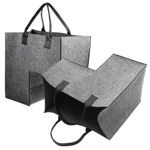 ARTIBETTER 2 pezzi Cesto Portaoggetti Forma di Scala da Organizer Multifunzionale per Biancheria Giocattoli e Accessori Manico Resistente Colore Grigio Scuro Leggero e Durevole per Uso