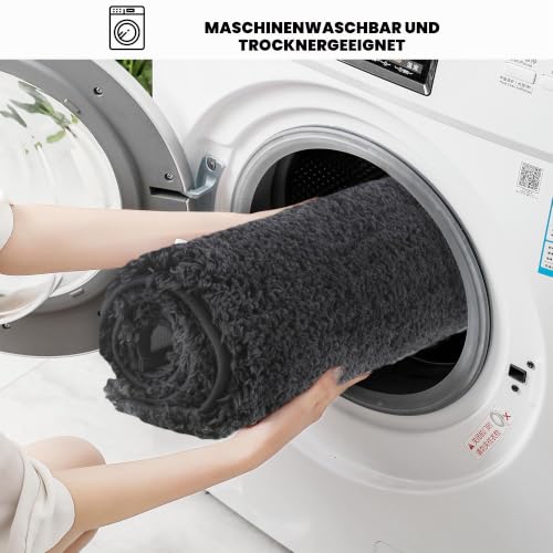 Baahrnom Mikrofaser Badezimmerteppich 40x60cm,Badematte Rutschfest Waschbar – Ansicht 6
