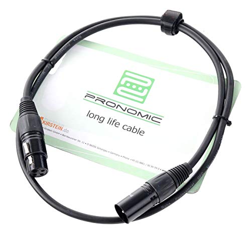 Pronomic Stage XFXM-Blue-1 Cable de micrófono XLR 1 m negro