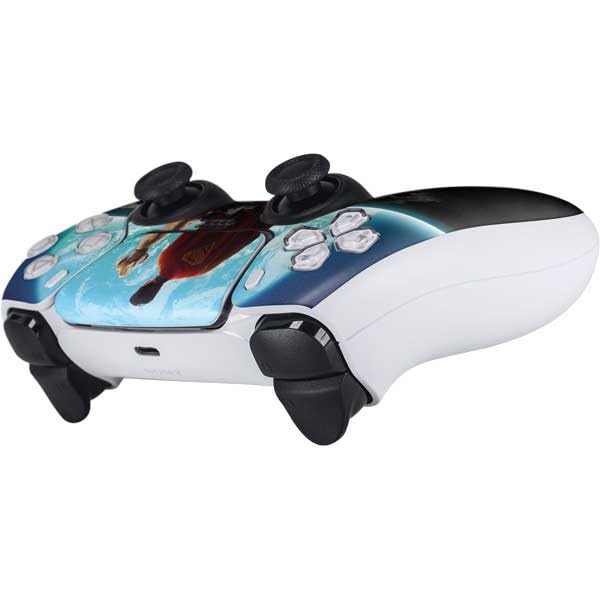 Skinit Decal Gaming Skin Compatible with PS5 Controller - Officially Licensed Superman 2025 Superman & Krypto Watch The Earth Design