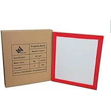 18 x 20 Inch Pre-Stretched Aluminum Silk Screen Printing Frames with 90 White Mesh 2 Pack Screens