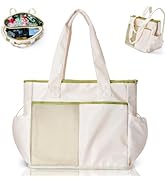 Odoland Cooler Bag, Insulated Leakproof Beach Tote Cooler with 2 Compartment for Women Men, Large...
