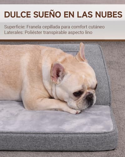 Miniatura 2 de KSIIA Cama Ortopédica Perro Grandes, Funda Extraíble y Lavable, 88x55x15cm