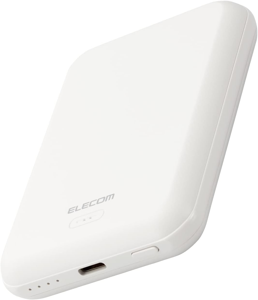 ELECOM MagKeep Magnetic Wireless Power Bank in white