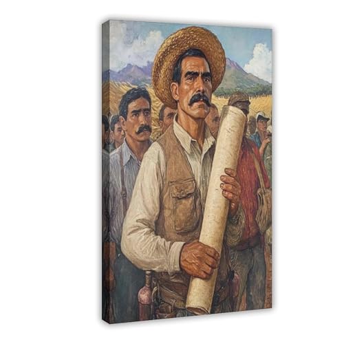 Poster mexicain toile pour habiller un mur blanc de chambre ou petit espace de bureau