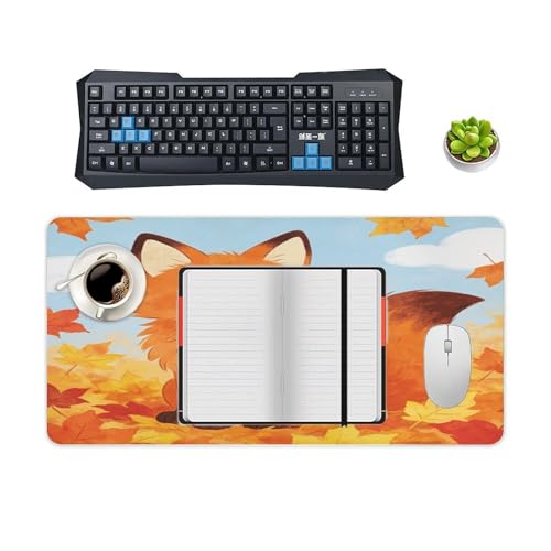 Burnt Orange Desk Pad Escritorio Impermeable Grande miniatura 4