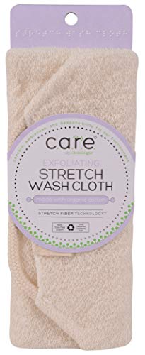 Care by Cleanlogic Exfoliating Stretch Wash Cloth (Pack of 3)