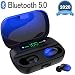 Produktbild Bluetooth Kopfhörer, V5.0 Wireless Earbuds mit 150H Spielzeit, In Ear Bluetooth 5.0 Kopfhörer Kabellos und IPX8 Wasserdicht, Touch-Control, Battery LED Display,für iPhone Huawei Samsung (Schwarz)
