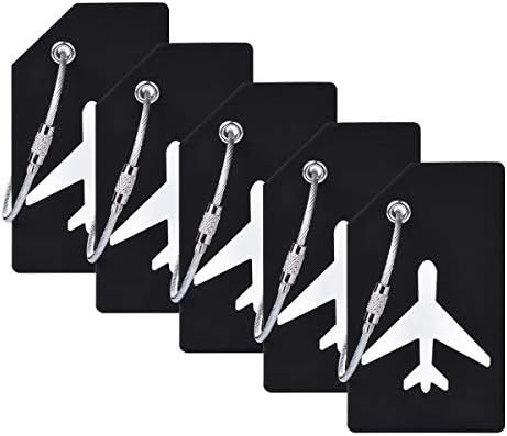Silicone Luggage Tag with Name ID Card Perfect to Quickly Spot Luggage Suitcase by Ovener (Green 5 Pack Tags)