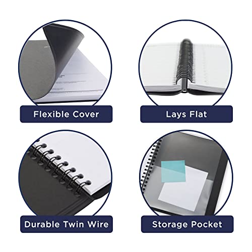 At-A-Glance 2023 Weekly & Monthly Planner, Quicknotes, Quarter-Hourly Appointment Book, 8-1/4" X 11", Large, Monthly Tabs, Pocket, Black (7695005) #TOP5