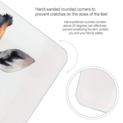 Báscula de baño digital con diseño animal acuarela jirafa miniatura 4