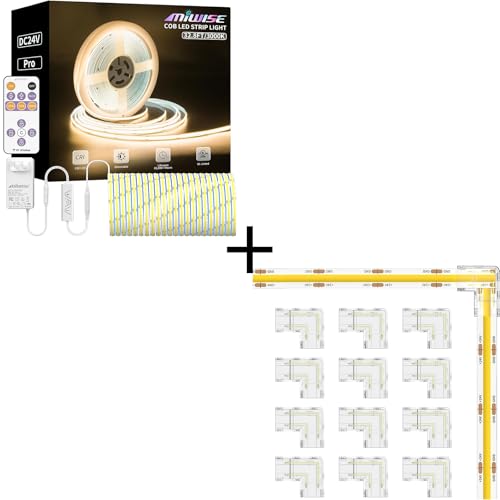Tira LED MIWISE COB 3000K 6.1m Dimmable con Control Remoto miniatura 1