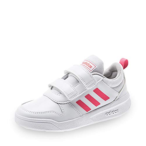 adidas Unisex Kinder Tensaur C Leichtathletik-Schuh, FTWWHT/REAPNK/FTWWHT, 34 EU