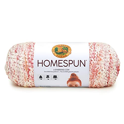 Image of (1 Skein) Lion Brand Yarn Homespun Bulky Yarn, Parfait