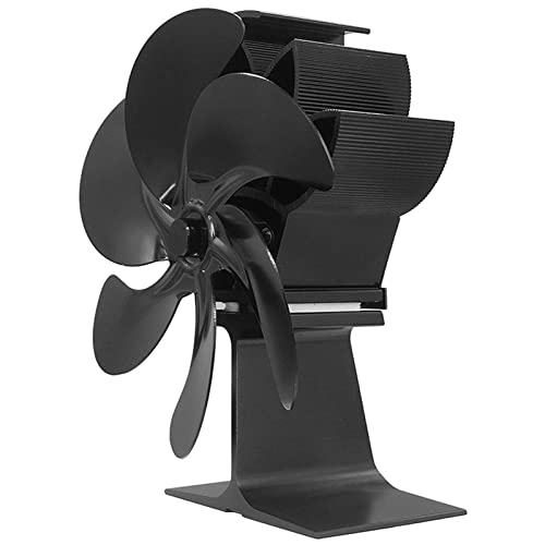 Fogão Ventilador,Ventilador de lareira de alta eficiência de 6 lâminas | Ventilador de fogão a lenha