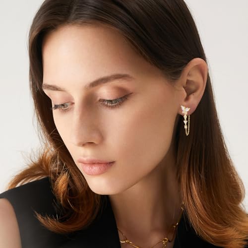 Gold Earrings for Women Trendy 14K Plated Hypoallergenic Dangle Earring Gold Earrings Fashion Jewelry for Women2