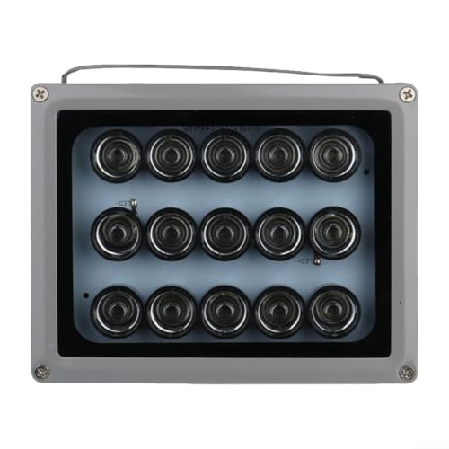 Iluminador IR de 850 nm BlissfulAbode DC12V con sensor y carcasa de aluminio resistente 6