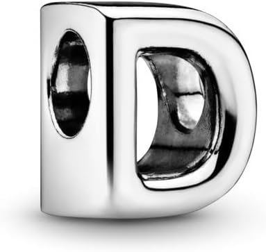 PARCOM Initial Charms Fits Pandora Bracelet S925 Sterling Silver Letter Charms for Bracelets Alphabet A-Z Letters Bead Bracelet for Women Birthday Ceremony Charm Bracelets Necklace Pendent Anklet DIY Jewelry, perfect Valentine's Day gift