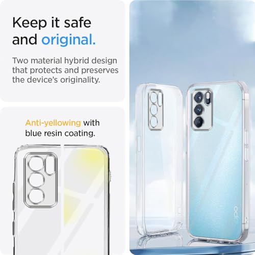Image of Jkobi Back Cover for Oppo Reno6 Pro 5G | Reno 6 Pro 5G (Silicone Clear Shockproof Case with Camera Protection | Soft and Flexible | Transparent)