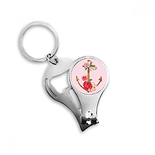 Pince à ongles ancre de rose coupe-cuticules design végétal
