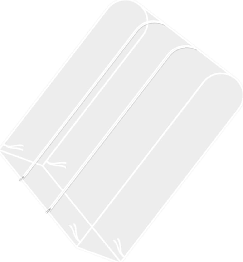 Transparent Garment Rack Cover for Home Clothes Rack Protector Dustproof Double Rod Stand Cover with Easy Installation Modern Minimalist Design for Bedroom and Balcony Storage