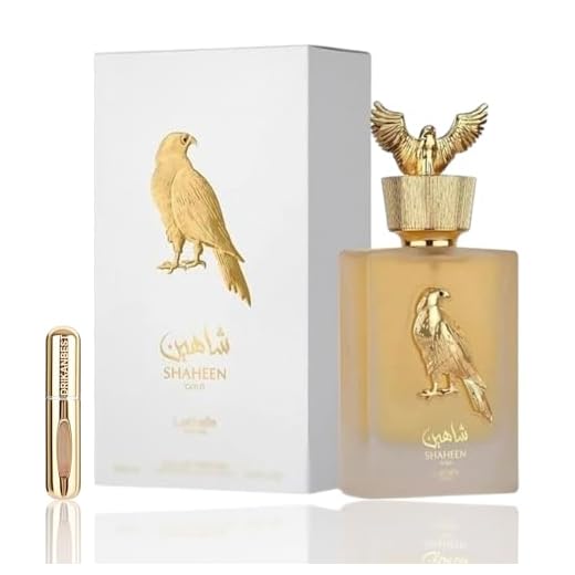 Shaheen Gold Eau de parfum 100ml (ORIGINAL) Perfume Árabe UNISEX+REGALO Atomizador 5ML DRIKANBEST Recargable