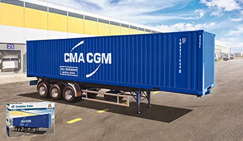 Container Trailer 40 Feet Kit 1:24 - Italeri - Kit Camion - Kit Di Montaggio