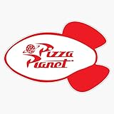 Pizza Planet Rocket Logo Bumper Sticker Vinyl Decal 5'