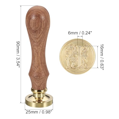 Tampon cire scellement lettre initiale J retro pour carte invitation