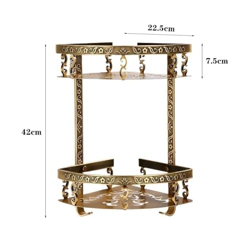Étagère de douche d'angle pour optimiser le rangement des flacons