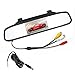 Intsun 4.3 inch Screen Car Vehicle Rearview Mirror Monitor for DVD/VCR/Car Reverse Camera(DC 12V / PAL / NTSC / 2 Ways Video Inputs) (4.3 inch)