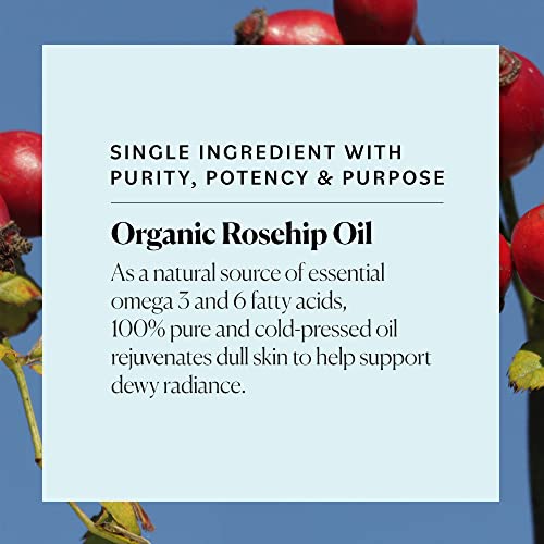 Sky Organics Organic Rosehip Oil (1Oz) Cold-Pressed Rosehip Seed Oil, Anti-Aging Face Oil, Antioxidant Face Oil, 100% Pure Anti-Aging Rosehip Seed Oil For Radiant Skin, Hair And Acne #TOP4
