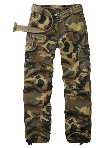 Women's Cargo Pants Casual Y2K Streetwear Cotton Summer Travel Work Hiking Pants with 7 Pockets Combat Tactical