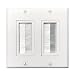 Brush Wall Plate Double 2 Gang,Yomyrayhu,Cable Entry Access Strap Pass Through Insert for Wires Works Great with Audio/Vedio,HDMI,Home Theater and More