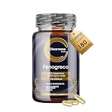 Fenogreco Capsulas | x180-3200 mg - 50% Saponinas | Polvo de Fenugreek de Alta Potencia | Cápsulas Fáciles de Tragar