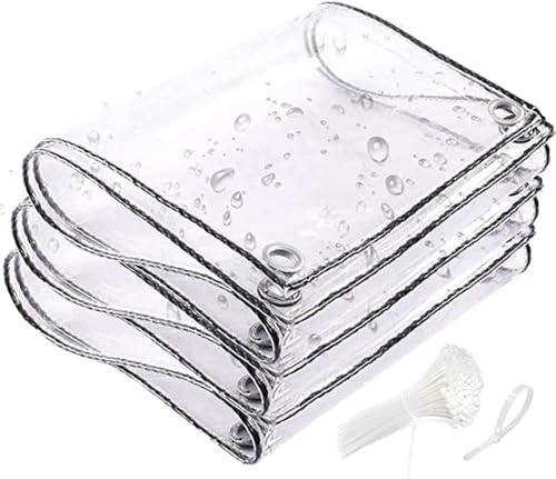 Bâche en vinyle transparent de 19,7 mm | Protection premium imperméable et solide