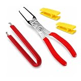 LZLINYJLONG Relay & Fuse Puller Set, Forged Steel & 304 Stainless Insulated Fuse Remover for ATC ATO ATM Mini Blade, Car Truck SUV RV Motorcycle Dashboard Fuse Box Tight Space (4-Pack)