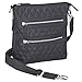 Gun Toten Mamas Quilted Microfiber Cross Body Flat Sac, Black, One Size