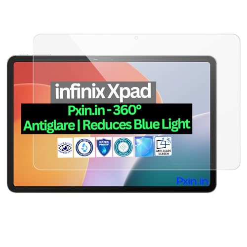 Image of Pxin Tablet Anti Bluelight and Anti Glare Screen Guard compatible with infinix Xpad | BLUVLightblock Tech | Scratch Proof | Prevents bluelight | Eye Protection | No Dry Eyes